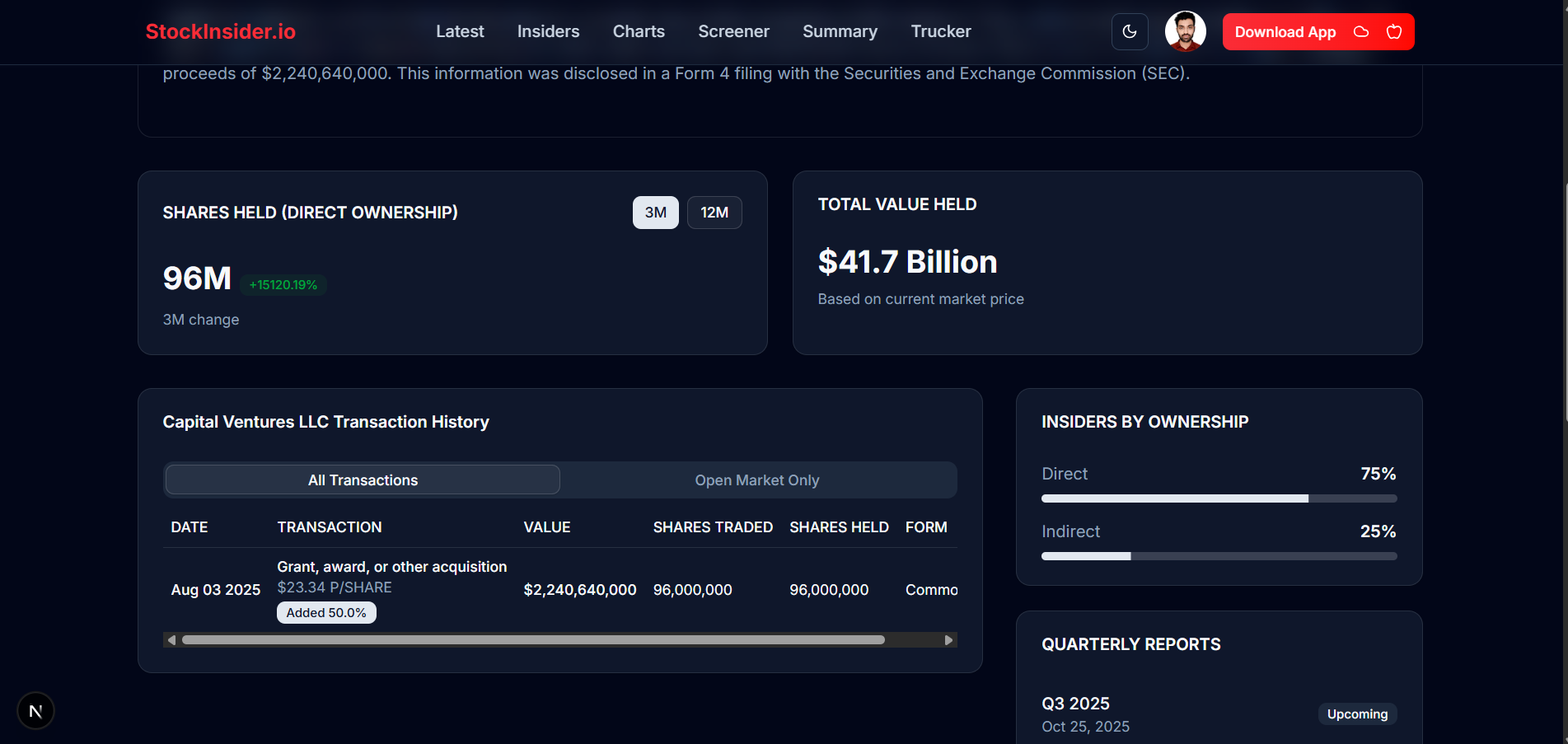 StockInsider.io screenshot 10